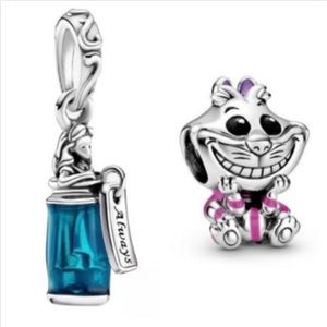 Disney Alice In Wonderland Cheshire Bead Charm Bundle Set